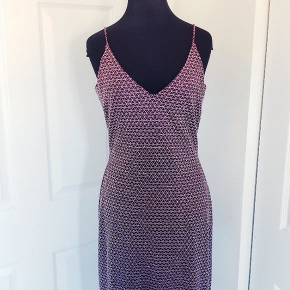 Y2K 90s Vintage little purple slip dress - Picture 4 of 8